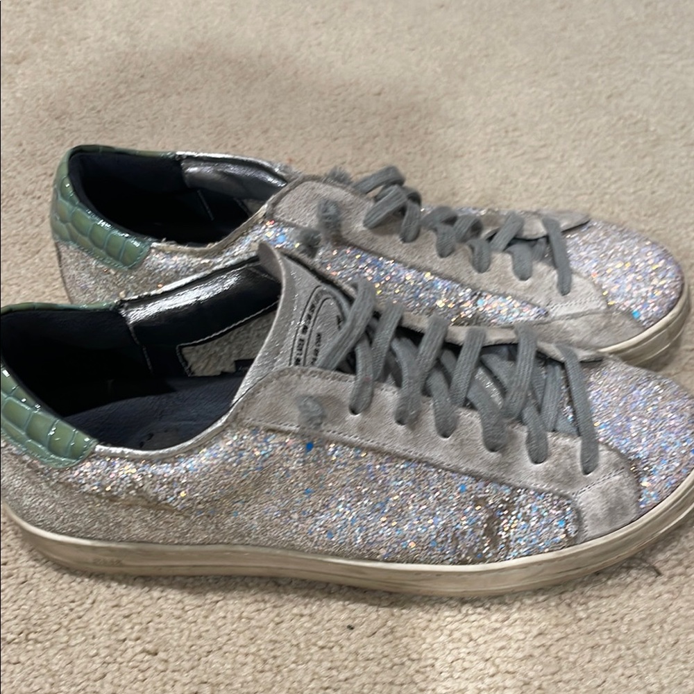 Silver P448 Sneakers comes with box